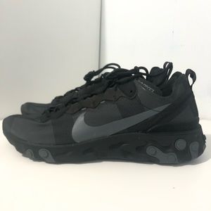 Nike React Element 55 Triple Black